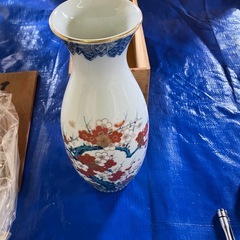錦九谷梅　壺花瓶の画像