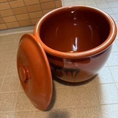 【久松】常滑焼久松窯蓋付カメ【丸壺10号】の画像
