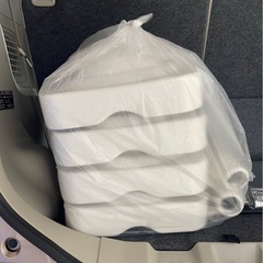 【超〜美品♪】ポールスタンド注水台^_^1時間使用のみの良品♪1台元値1500円を600円の4セット〜店舗でもシェード用でもアウトドアでも活用‼︎の画像
