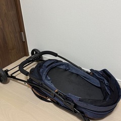 ネイビー ペットカート メッシュ窓付きの画像