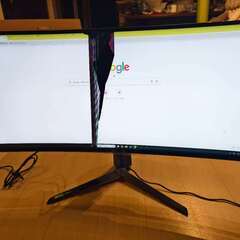 【ジャンク品】LG 34型 曲面型ウルトラワイドゲーミングモニターの画像