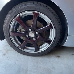 WORK T7R 15インチ　4穴　PCD100 5J +45 TOYO TR1 165/50R15 2025年製の画像