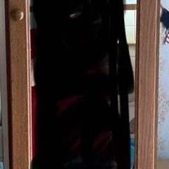 奥行き30  幅30  高さ175 　鏡付き収納棚の画像