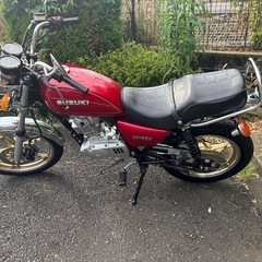 GN125H 赤　旧車　吸い込み　旧車　ミニバブ　アメザリ ゴキ　GSXの画像