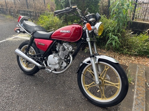 GN125H 赤　旧車　吸い込み　旧車　ミニバブ　アメザリ ゴキ　GSX