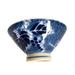 昭和レトロ　ぶどう柄のお茶碗　10個セットの画像