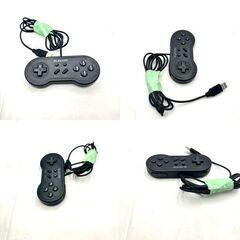 【❗️✨ゲームコントローラー3点セット✨❗️】USBアーケードスティック JC-AS01BK＋パッド2種セット✨ジャンク・現状品❗️の画像