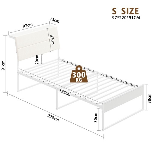ベッドフレーム【3ヶ月使用汚れなし】