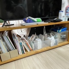 無印良品のベンチ兼テレビ台の画像