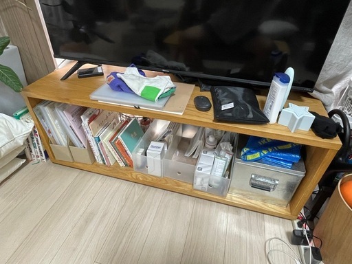 無印良品のベンチ兼テレビ台