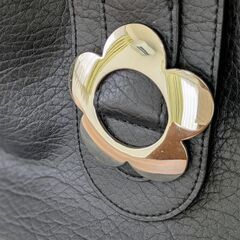 【美品】MARY QUANT(マリークワント) トートバッグ 本革 シボ革 レディースの画像