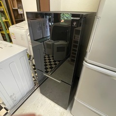 【リサイクルサービス八光】2022年製　SHARP 冷蔵庫 ピュアブラック SJ-GD15H-B 152L/2ドアの画像