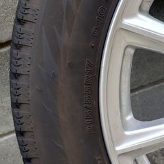 スタッドレスタイヤ(ホイール付)4本セット　ブリヂストンVRX2　215/55　R17の画像