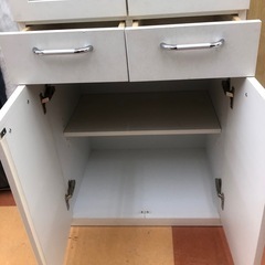 ★限定SALE20%OFF★《尼崎市/リサイクルショップドリーム次屋店》ホワイト　二枚扉食器棚☆尼崎市若王寺☆の画像