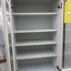 ★限定SALE20%OFF★《尼崎市/リサイクルショップドリーム次屋店》ホワイト　二枚扉食器棚☆尼崎市若王寺☆の画像