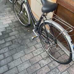 リサイクルショップどりーむ荒田店　No527 激安自転車　訳アリ　２７インチ　ギア入り替え不可　オートライト付き　後輪振れあり　走行可能品の画像