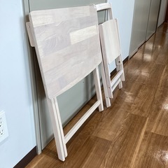 折りたたみのテーブル&椅子【町田市再生家具】251930の画像