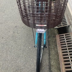 711  ヤマハ新機種電動アシスト自転車pas natura26インチブルーアルミボディーの画像