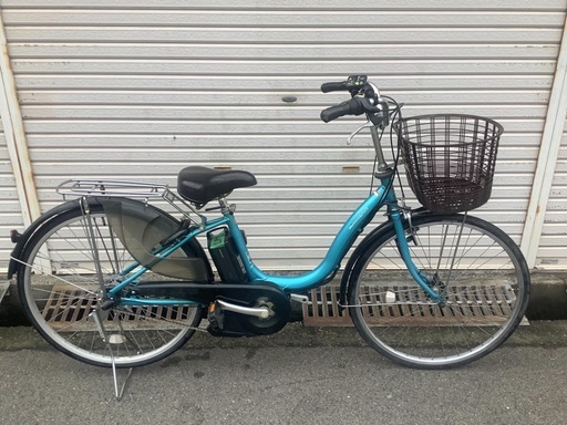 711  ヤマハ新機種電動アシスト自転車pas natura26インチブルーアルミボディー