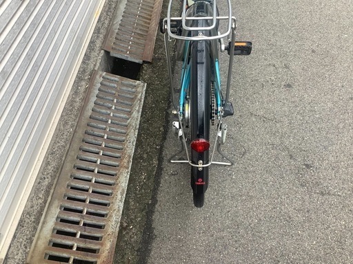711  ヤマハ新機種電動アシスト自転車pas natura26インチブルーアルミボディー