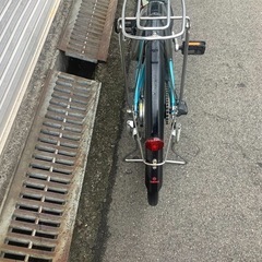 711  ヤマハ新機種電動アシスト自転車pas natura26インチブルーアルミボディーの画像