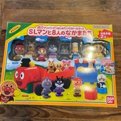 SLマンと8にんのなかまたち　とびだせノーズパンチアンパンマン号　磁石でパチっとひらめきキューブアンパンマン号セットの画像