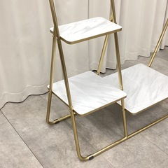 KJ-9【新入荷　リサイクル品】LOWYA 大理石柄　ハンガーラック　マーブルの画像