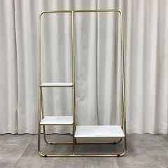 KJ-9【新入荷　リサイクル品】LOWYA 大理石柄　ハンガーラック　マーブルの画像