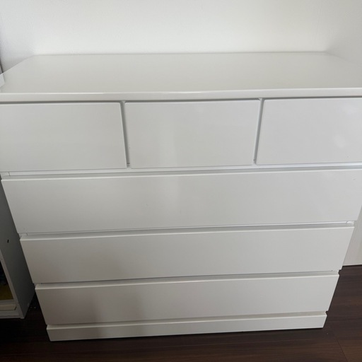 【美品】鏡面チェスト 4段