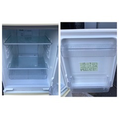 【札幌市内軒先配達無料】SHARP ノンフロン冷凍冷蔵庫　SJ-14W-W 2012年製の画像