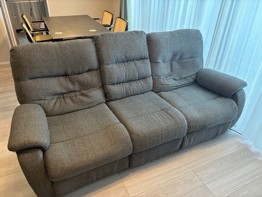 電動リクライニングソファー3人掛け
