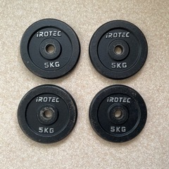 iROTEC 5キロ ダンベルプレート4枚②の画像