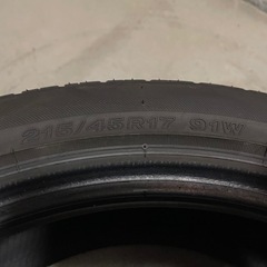 タイヤ2本　セイバーリング SL201　215/45R17　2024年製の画像