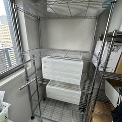 スチールラック　メタル製ラック　スチールシェルフ　収納ラック　幅約90cm 奥行約45cm 高さ約180 cm業務用　家庭用 総耐荷重400kg の画像