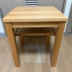 無印良品 木製サイドテーブルベンチ　の画像