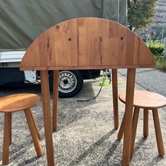 ※取引中　2人掛け　ダイニングテーブルセットの画像