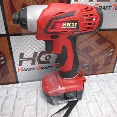 SK11 SID-180V-15RL インパクトドライバ 中古品 バッテリ18V 1.5Ah二個/充電器 【ハンズクラフト宜野湾店】の画像