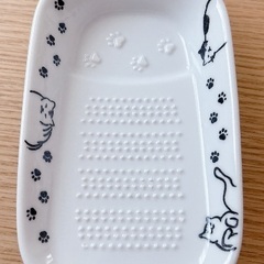 陶器製 薬味おろし器 猫 ネコ 肉球 美品の画像