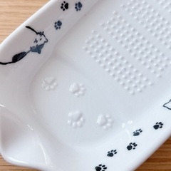 陶器製 薬味おろし器 猫 ネコ 肉球 美品の画像