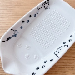 陶器製 薬味おろし器 猫 ネコ 肉球 美品の画像