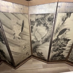 屏風　日本　和柄の画像