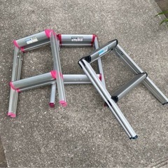 アルミ踏み台三台まとめ売りの画像