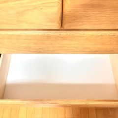  [引取り限定]ドールⅡ 80cm幅 整理タンス ナチュラル 中村敬木工製 小キズありの画像
