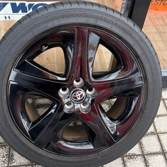 50 後期プリウス　ブラックエディション　純正アルミホイール 7Jの画像