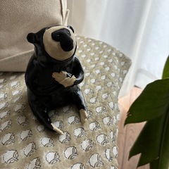 動物　置物　益子焼の画像