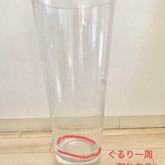 【難あり】高さ50cm 水を入れない花瓶・ガラスベース・フラワーベースの画像