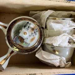 九谷の縁起物茶器セットの画像