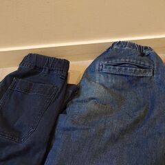秋、冬用ロングパンツ　無印＆ユニクロ　130　3点セットの画像
