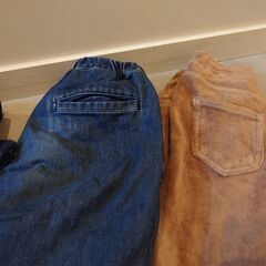 秋、冬用ロングパンツ　無印＆ユニクロ　130　3点セットの画像