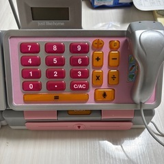 おもちゃのレジの画像